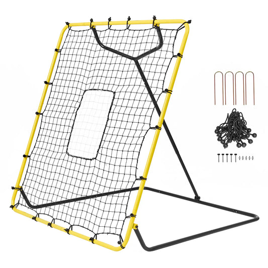 Baseball and Softball Bounce Net, 4 x 4.5-foot PitchBack Baseball Bounce Net