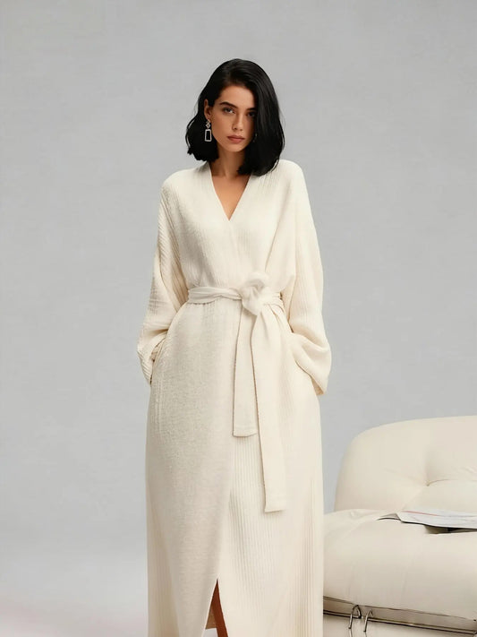 [Seasonal Clearance Sale] - Soft and cozy fleece texture - Reversible fleece bathrobe